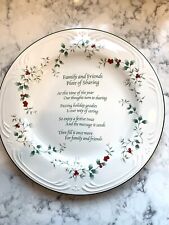 Pfaltzgraff Christmas Winterberry Friends & Family Cookie Plate For Sharing 12” picture