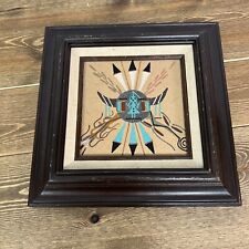 Native American - Sand Painting - Vintage Signed picture