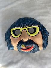 Vintage Topstone Halloween Mask Plastic Man Glasses Cigar 70’s Disco Mob Goatee picture