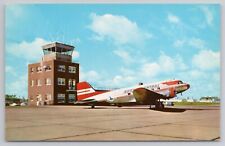 Municipal Airport Duluth Minnesota North Central Airliner Plane Vintage Postcard picture
