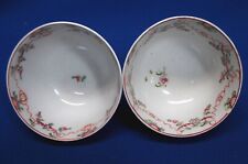1800 NEW HALL FINE ANTIQUE ENGLISH PORCELAIN PAIR OF TEA BOWLS (cups) picture