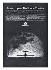 1967 EASTERN AIR LINES ad THE SPACE CORRIDOR airways advert BOEING 727 Moon picture