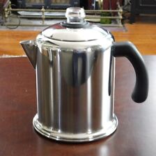 Farberware Stainless Stove Top Coffee Pot Mdl. 17C Percolator 4-8 Cup Complete picture