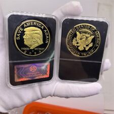 10pcs 2024 President Donald Trump Commemorative Coin EAGLE With Case Commemorate picture