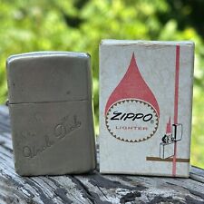 Vintage 1940s Zippo Lighter PAT 2032695 5 Barrel 16 Hole Insert Box Engraved picture