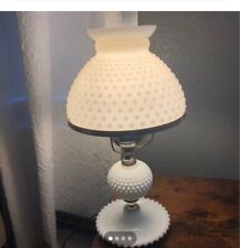 hobnail milk glass hurricane lamp picture
