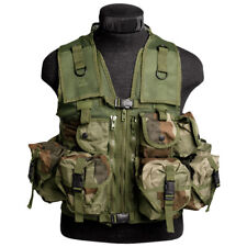 Tactical Military Assault Vest 9 Pockets Combat Webbing Carrier French Cce Camo picture