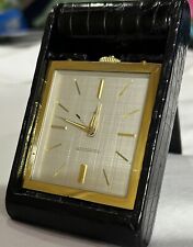 Jaeger lecoultre 8 days Alarm Clock Alligator Case (1940) picture