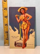 1940's Zoe Mozert Mutoscope B&B Pinup Blotter Card 