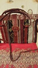 BIG LEATHER TRAVELLING BAG. MADE  IN MEXICO. EXTRA LARGE. NEVER BEEN USED.  picture