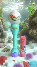 Disney Parks THE LITTLE MERMAID Musical Light-Up Bubble Blower Wand Works Great picture
