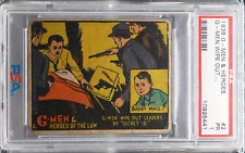 1936 Gum G-Men & Heroes of The Law - #2 G-Men Card Wipe Out Leaders...PSA 1 picture