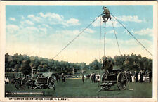 Postcard World War 1 Army Officer On Observation Tower Divided Back 1907-1917 picture