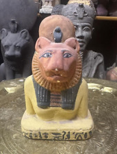 RARE ANCIENT EGYPTIAN ANTIQUITIES Statue Bust Of Goddess Sekhmet Lion Egypt BC picture