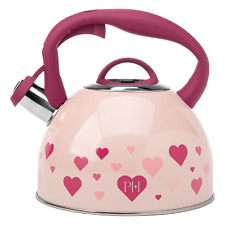 Paris Hilton Whistling Tea Kettle Stainless Steel, Shimmering Finish  Pink picture
