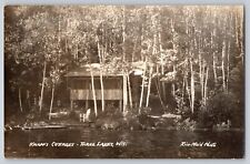 Postcard RPPC Photo Wisconsin Three Lakes Knapp's Cottages Picturesque View picture