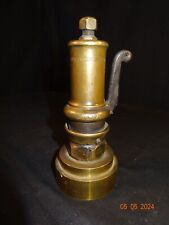 ANTIQUE 1875 CROSBY BRASS STEAM  RELIEF VALVE SIGNED AND DATED  w/ Custom Base picture