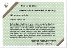 ROLEX Certificate Guarantee Service MILGAUSS 6541 1019 Silver / Black Dial OEM picture
