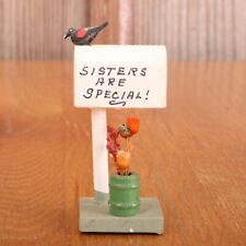 Sisters Are Special Mailbox Bird Flowers Fridge Magnet picture