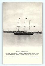Bark Josephine Whaling Voyage 1905 New Bedford Massachusetts Postcard D2 picture