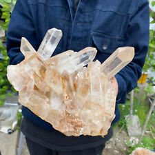4LB A++Large Natural clear white Crystal Himalayan quartz cluster /mineralsls picture