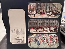 c1900 RARE SET OF (12) Henderson Canadian Christmas Undivided Embossed Postcards picture