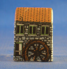 Birchcroft Miniature House Shaped Thimble -- Mill Wheel Cottage picture
