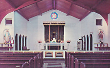 Postcard CA Carlsbad California St Patrick's Church Interior View I5 picture
