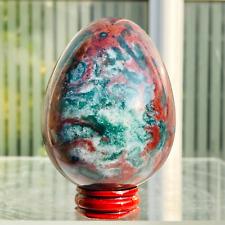 405g Natural Colourful Ocean Jasper Crystal Mineral Egg Specimen Healing picture
