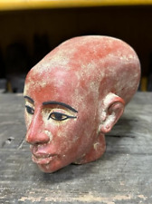 UNIQUE ANCIENT EGYPTIAN ANTIQUES Head Ray Daughter Of King Akhenaten Pharaonic  picture