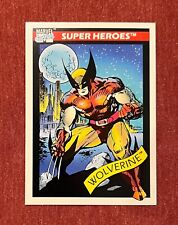 1990 Marvel Universe Rare Toy Biz WOLVERINE PROMO Card #10 Yellow Logo EX/NM++ picture