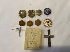 VINTAGE Lot of 11 Lutheran Religious Sunday School Pins Children's Bible +More picture
