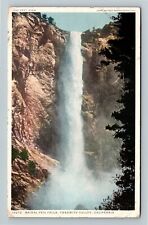 Yosemite Valley CA-California, Bridal Veil Falls Vintage Souvenir Postcard picture