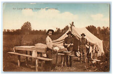 c1910 Early Morning Shave in Homestead Calgary Alberta Canada Postcard picture