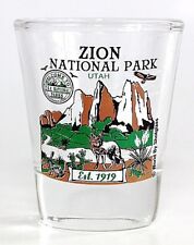 ZION UTAH NATIONAL PARK SERIES COLLECTION SHOT GLASS  picture
