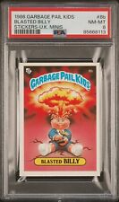 1986 Garbage Pail Kids OS1 Series 1 UK Mini BLASTED BILLY 8b Card PSA 8 NM-MT picture