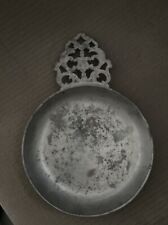 Vintage WOODBURY PEWTERERS Pewter Porringer No. 9 w/ One Ornate Handle 6” picture