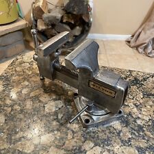 VINTAGE WILTON SWIVEL ANVIL VISE 4''JAWS,CAST IRON BENCH VICE WITH PIPE GRIPS picture