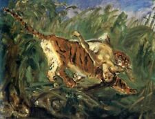 Art Oil painting Max-Slevogt-Tiger-in-the-Jungle impression animal woman picture
