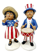 Valerie Parr Hill African American 4th July Children Figurines Vintage Style picture
