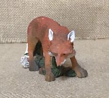 Vintage Resin Red Fox Figurine Pointy Snout Wildlife Woodland Critter picture