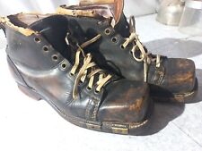 VTG 1940s WWII US Army Ski Trooper Army Military Boots Size 10.5 D Collectors picture