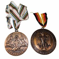 1980 German Volksmarch Medals Olympic 1908 LONDON Reichsadler Teutoburger picture