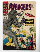 AVENGERS 37 - VG/F 5.0 - CAPTAIN AMERICA - BLACK WIDOW - HAWKEYE - WASP (1967) picture