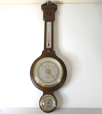 Vintage Airguide Mahogany Banjo Style Wall Barometer/Weather Station 26” picture