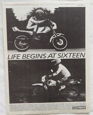 YAMAHA MOTORCYCLE : magazine ADVERT - 1983 picture