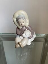 Lladro Collectible Figurine “Little Eskimo Playing With Polar Bear” picture
