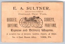 Sultner Dealer Cortland Wagons Express Delivery Surreys Phaetons Buggies P102 picture