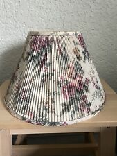 💐 Vintage RARE Robert Abbey® Floral Pleated Lampshade Lamp Shade Cottagecore picture