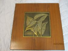 Large Bruce Fox Vintage Hand Worked Copper Wall Art framed 20 X 20 Vintage  picture
